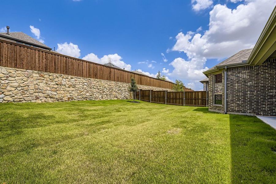 View of fenced backyard View of fenced backyard