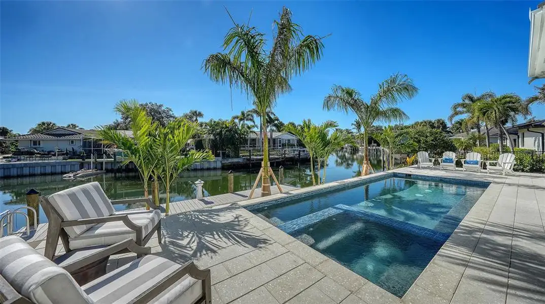 Exterior details and patio area of a home in , Sarasota (Image 27).