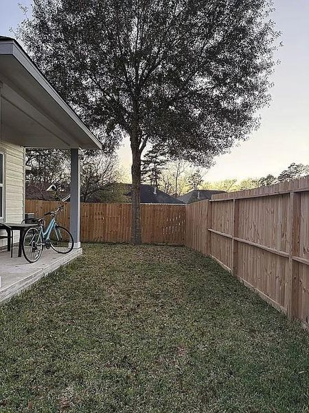 Exterior details and patio area of a home in , Montgomery (Image 10). Exterior details and patio area of a home in , Montgomery (Image 10).