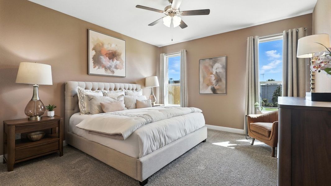Representative furnished interior of a home built from the Blanco by D.R. Horton in Trails of Elizabeth Creek, Fort Worth (Image 22).