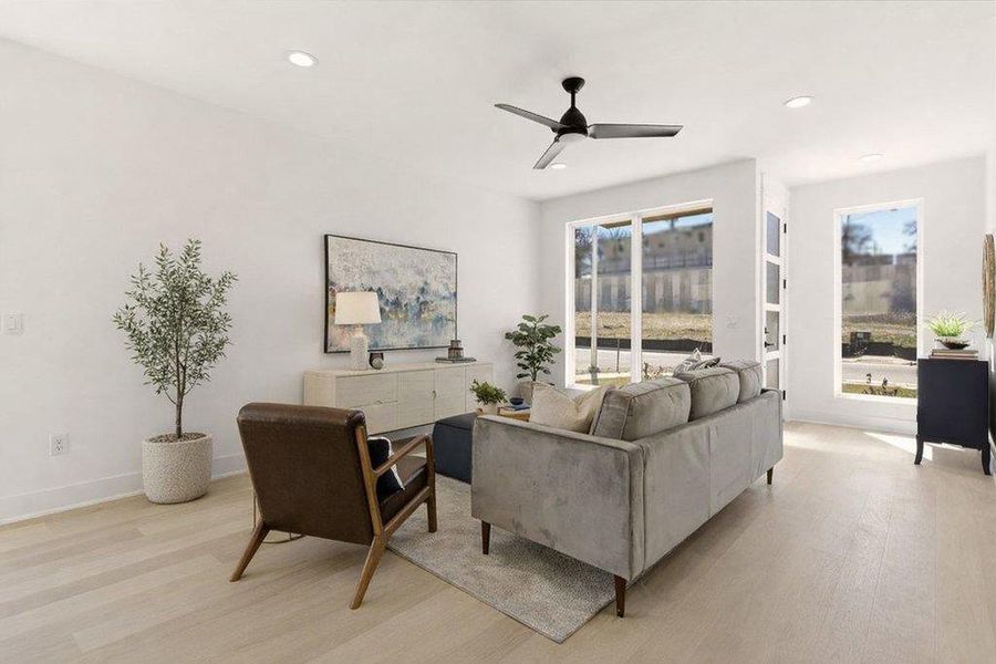 Furnished interior view inside a new home in , Austin (Image 30).