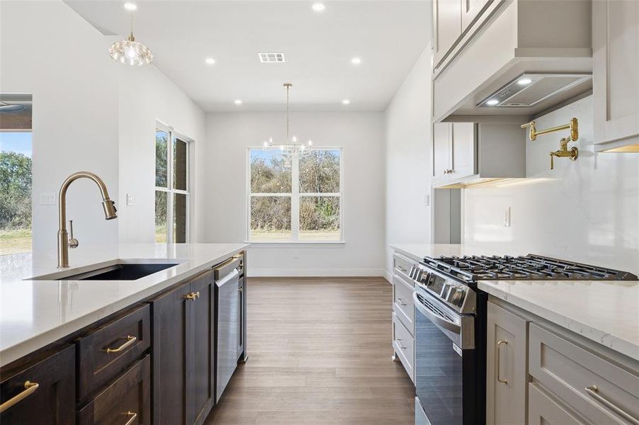 Furnished interior view inside a new home in , West (Image 6).