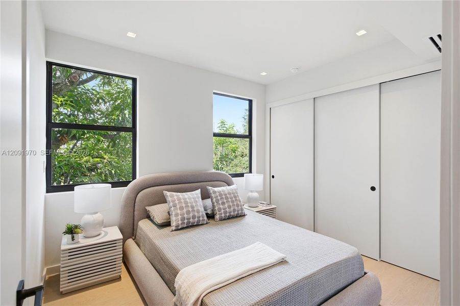 Furnished interior view inside a new home in , Miami (Image 17).