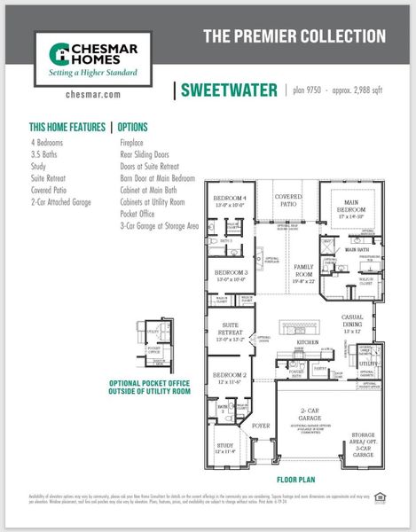 Sweetwater Floor Plan Sweetwater Floor Plan