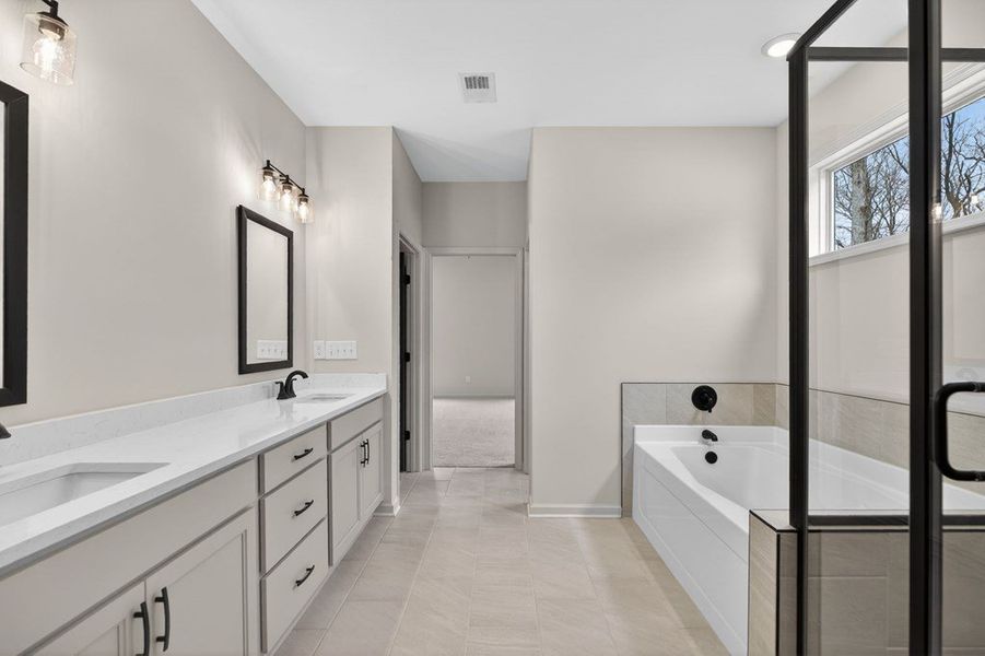 Furnished interior view inside a new home in Blackwelder Bluff, Bowdon (Image 14).