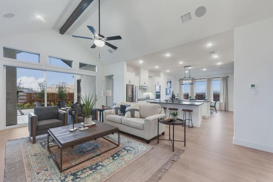 Representative furnished interior of a home built from the Laurel by Chesmar Homes in Canyon Falls, Argyle (Image 3).