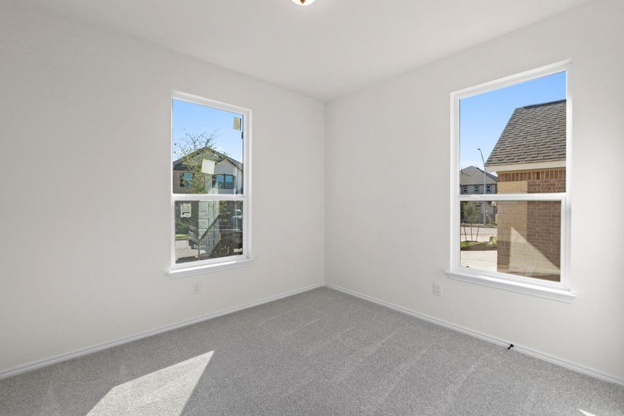 Spacious, unfurnished interior of a new home in Salerno - Classic Collection, Round Rock (Image 18). Spacious, unfurnished interior of a new home in Salerno - Classic Collection, Round Rock (Image 18).