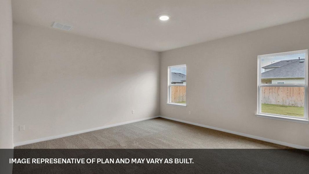 Spacious, unfurnished interior of a new home in Monarch Ranch, Manor (Image 18). Spacious, unfurnished interior of a new home in Monarch Ranch, Manor (Image 18).