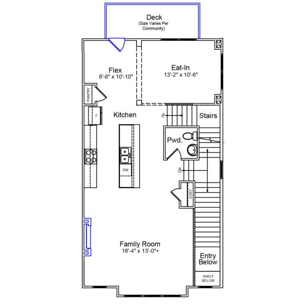 2D floor plan layout of this home in Sweetbrier, Durham, NC (Image 3).