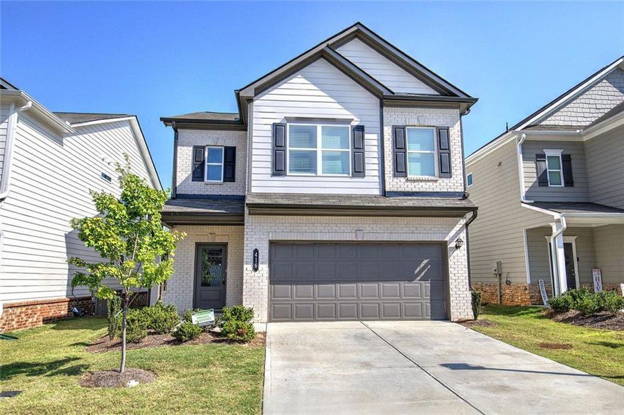 Front exterior of a new home in , Cartersville, GA, highlighting curb appeal (Image 19).