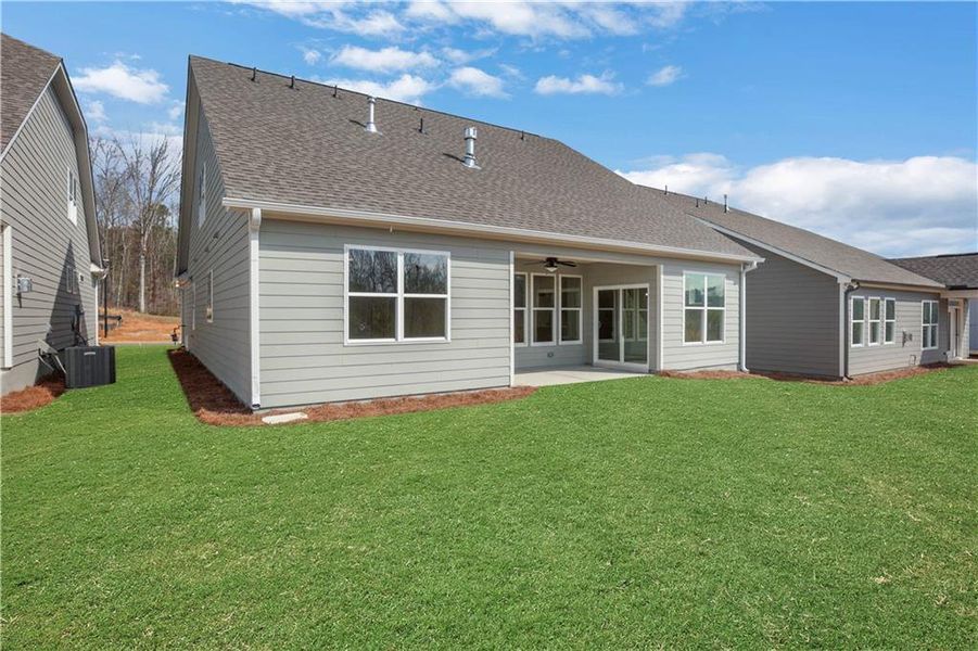 Exterior details and patio area of a home in Marble Tree, Ball Ground (Image 4).