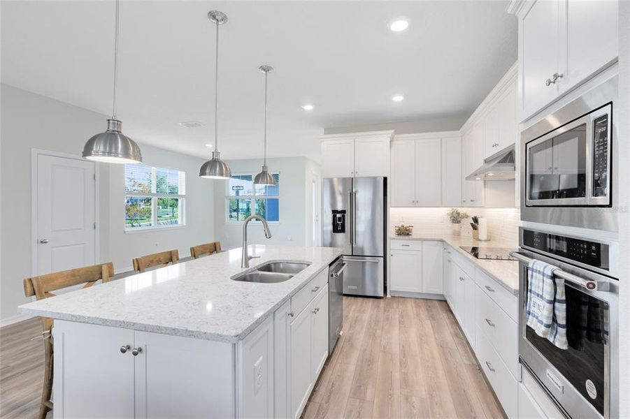 Furnished interior view inside a new home in Isles of Lake Nona, Orlando (Image 9). Furnished interior view inside a new home in Isles of Lake Nona, Orlando (Image 9).