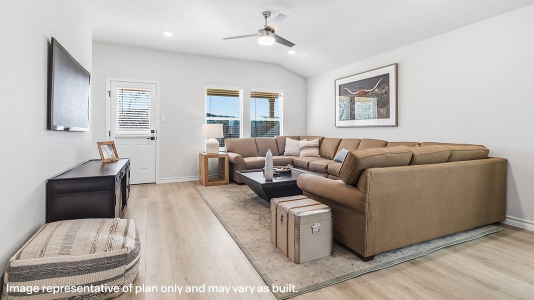 Representative furnished interior of a home built from the The Gaven by D.R. Horton in The Birch at Spencer Ranch, Boerne (Image 18).