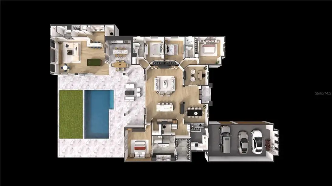 2D floor plan layout of this home in , Tavares, FL (Image 4).
