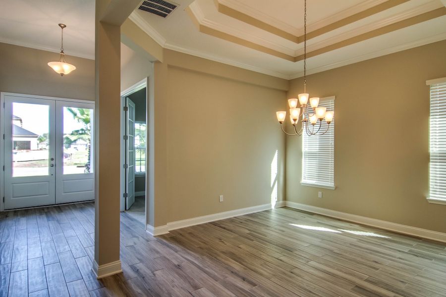 Representative unfurnished interior of a home built from the Lena by Riverside Homes in Hidden Creek at SilverLeaf 70' Series, St. Augustine (Image 17).