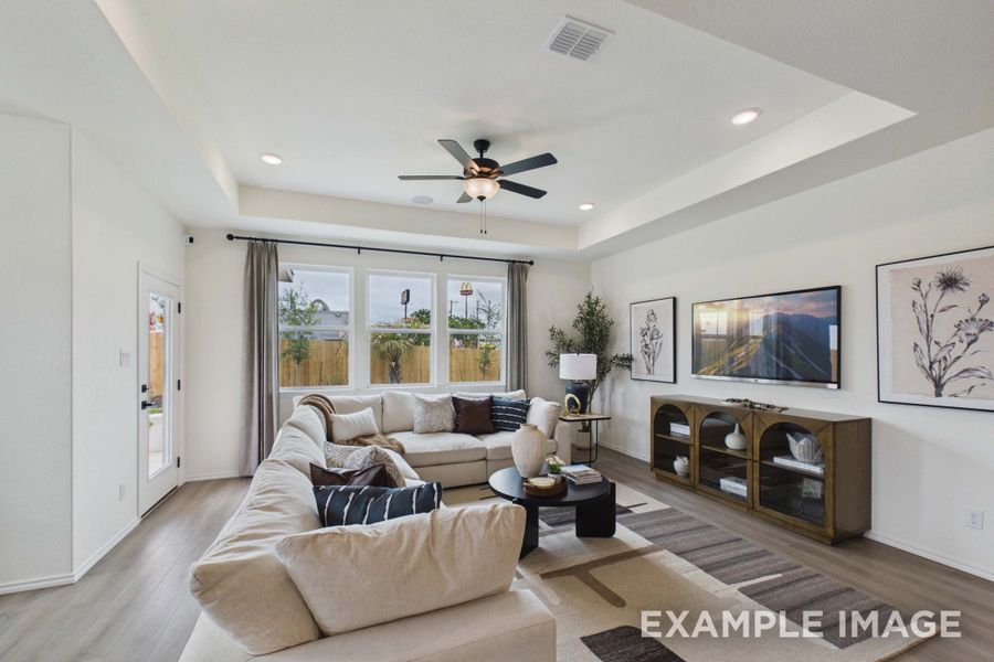 Representative furnished interior of a home built from the The Laurel G by Davidson Homes LLC in Saddle Creek Ranch, Cibolo (Image 16). Representative furnished interior of a home built from the The Laurel G by Davidson Homes LLC in Saddle Creek Ranch, Cibolo (Image 16).