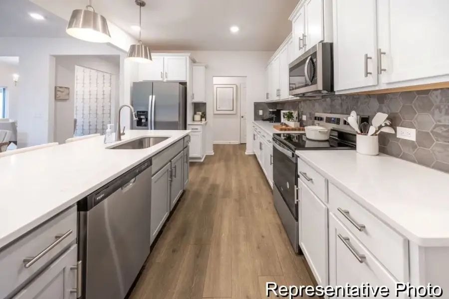 Furnished interior view inside a new home in Harpers Landing Townhomes, Walkertown (Image 4).