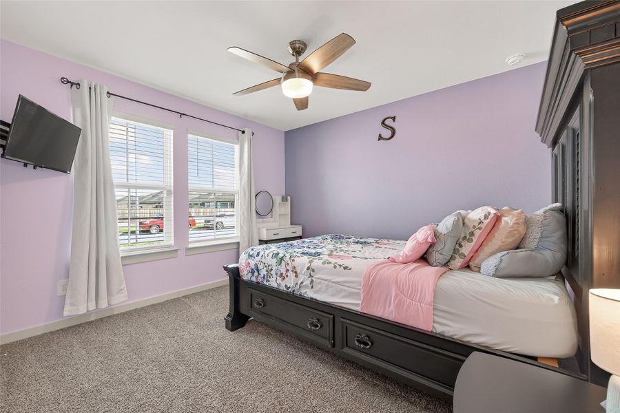 Secondary bedroom nearest the front of the home. Secondary bedroom nearest the front of the home.