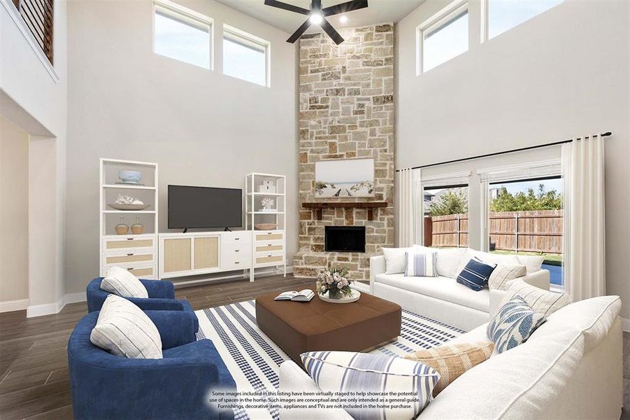 Furnished interior view inside a new home in Villages of Walnut Grove, Midlothian (Image 13).