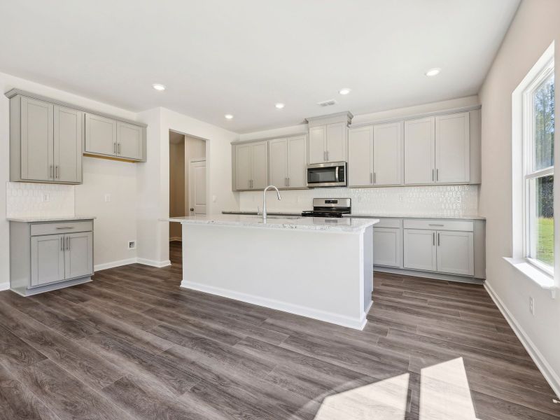 Furnished interior view inside a new home in Parkside at Grayson, Grayson (Image 3).