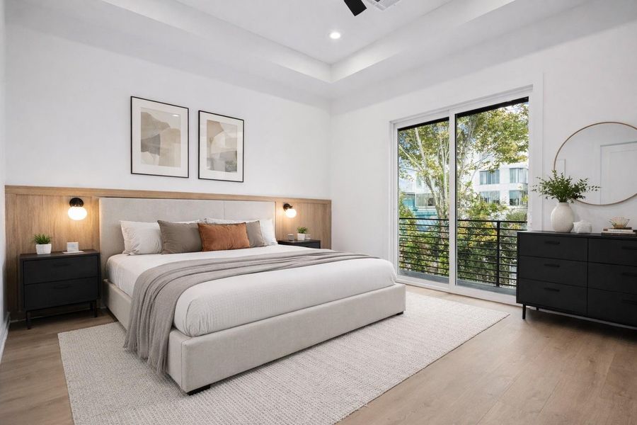 Furnished interior view inside a new home in , Houston (Image 17).