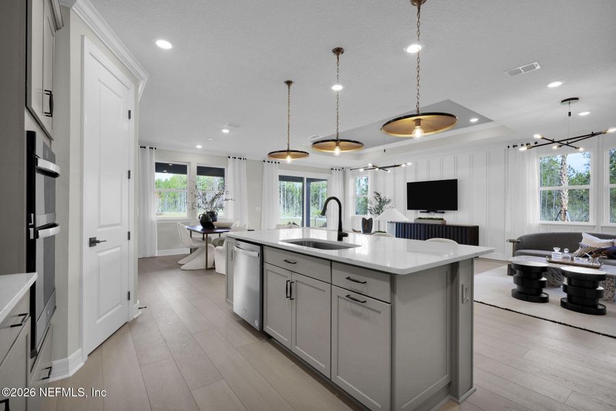 Furnished interior view inside a new home in Westerly Park at Wildlight, Yulee (Image 20).