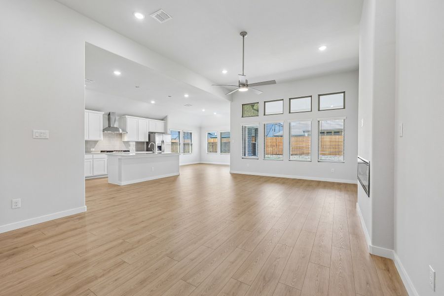 Open Concept in the Gilmour II home plan by Trophy Signature Homes