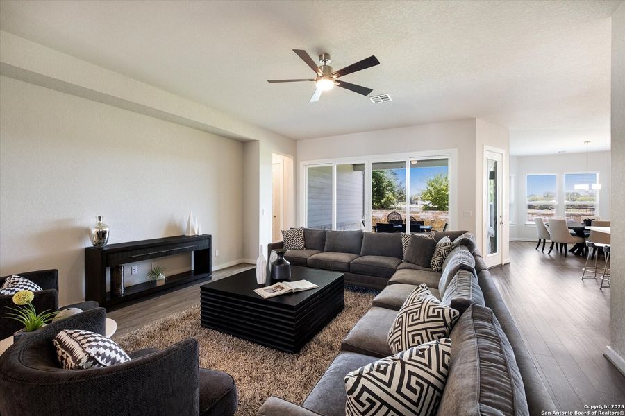 Furnished interior view inside a new home in The Crossvine, Schertz (Image 17).