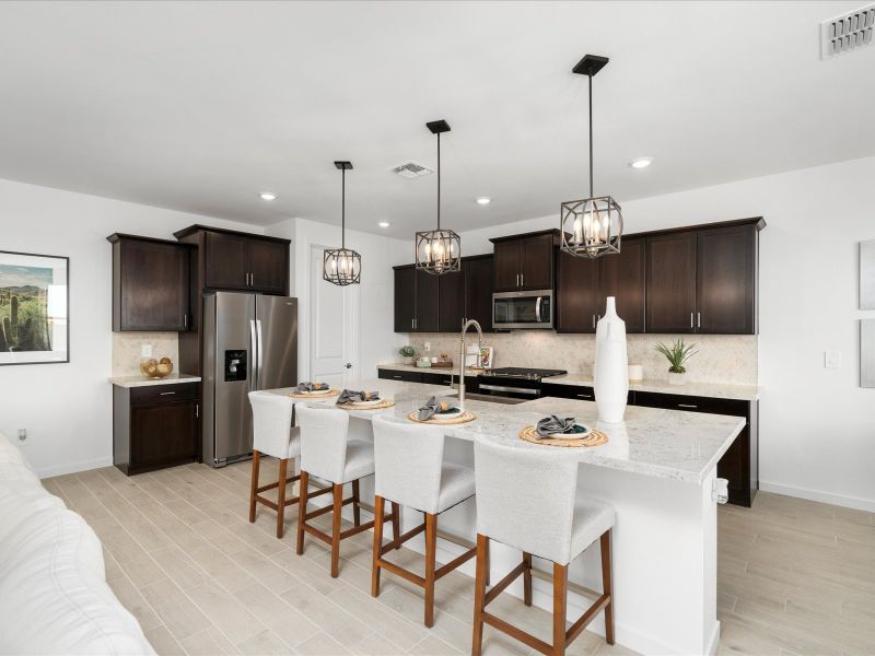 Furnished interior view inside a new home in Rancho Mirage Signature Series, Maricopa (Image 5).