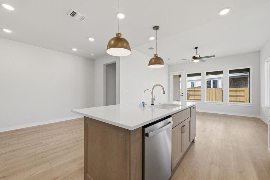 Furnished interior view inside a new home in Terrace Collection At Turner's Crossing, Buda (Image 18).