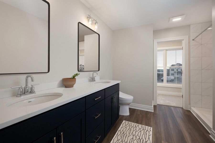 Representative furnished interior of a home built from the The Hawthorne by Forbes Capretto Homes in Cannon Woods, Clarence (Image 9).