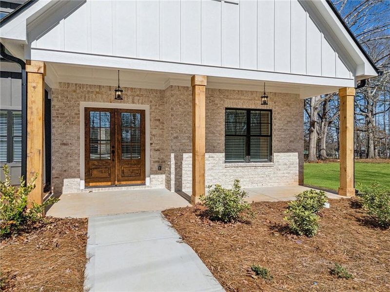 Exterior details and patio area of a home in , Clarkesville (Image 4). Exterior details and patio area of a home in , Clarkesville (Image 4).