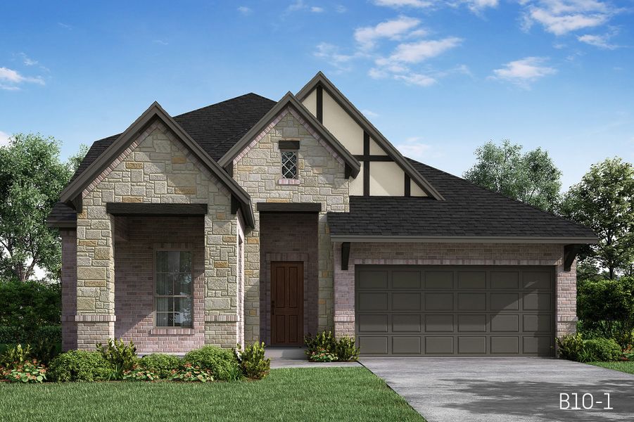 Representative exterior photo of a completed home built from the Trenton by John Houston Homes in The Parks at Panchasarp Farms - Phase 3, Burleson, TX (Image 4).
