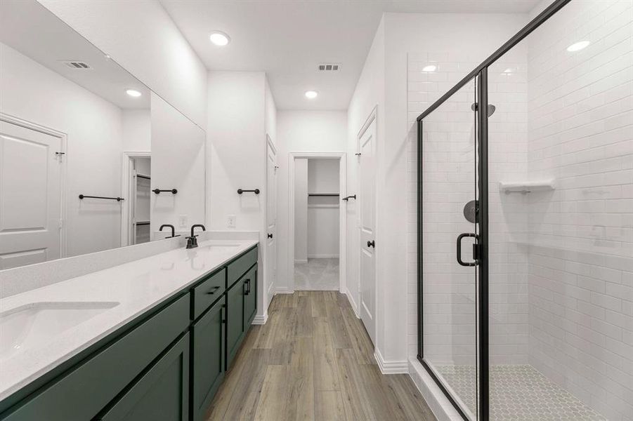 Furnished interior view inside a new home in Creekview Fossil Ridge, Pilot Point (Image 12).