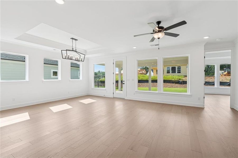 Spacious, unfurnished interior of a new home in Crescent Pointe at Great Sky, Canton (Image 23). Spacious, unfurnished interior of a new home in Crescent Pointe at Great Sky, Canton (Image 23).