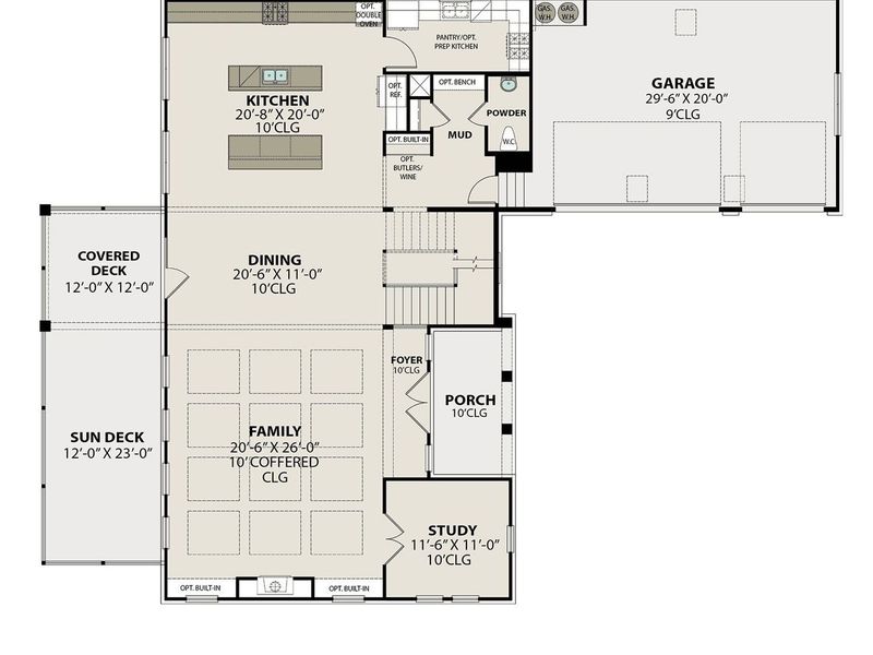 2D floor plan layout of this home in Shelton Square, Murfreesboro, TN (Image 5).