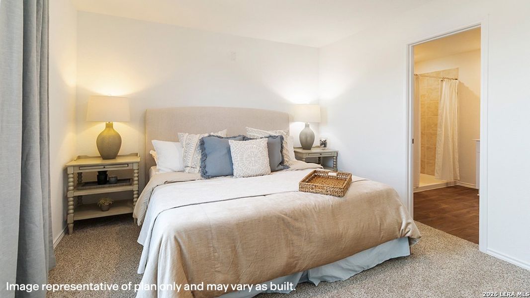 Furnished interior view inside a new home in Redbird Ranch, San Antonio (Image 27).