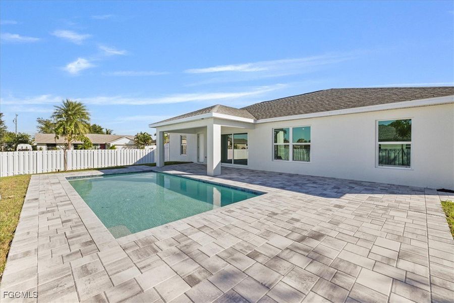 Exterior details and patio area of a home in Cape Coral, Cape Coral (Image 22).