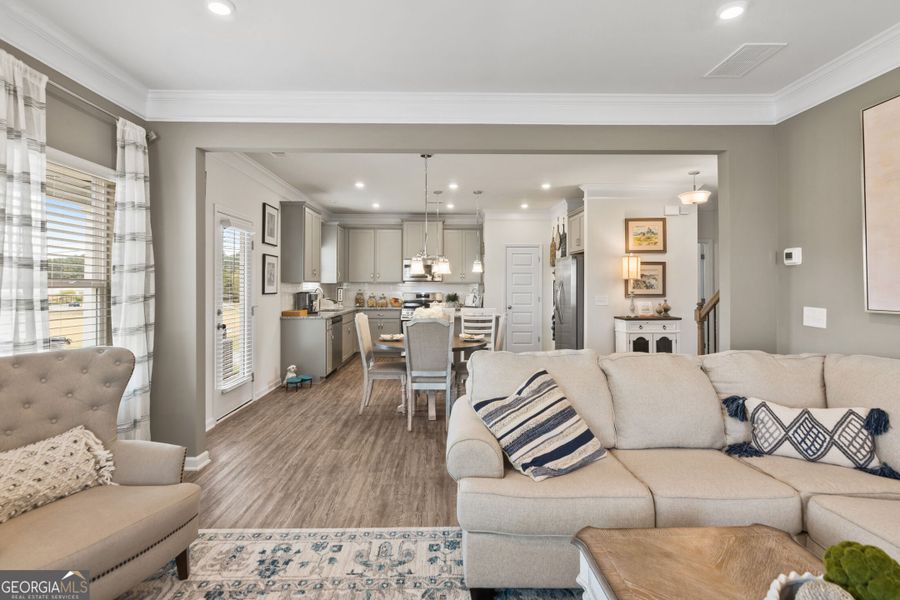 Furnished interior view inside a new home in Bryson Farms, Byron (Image 21).