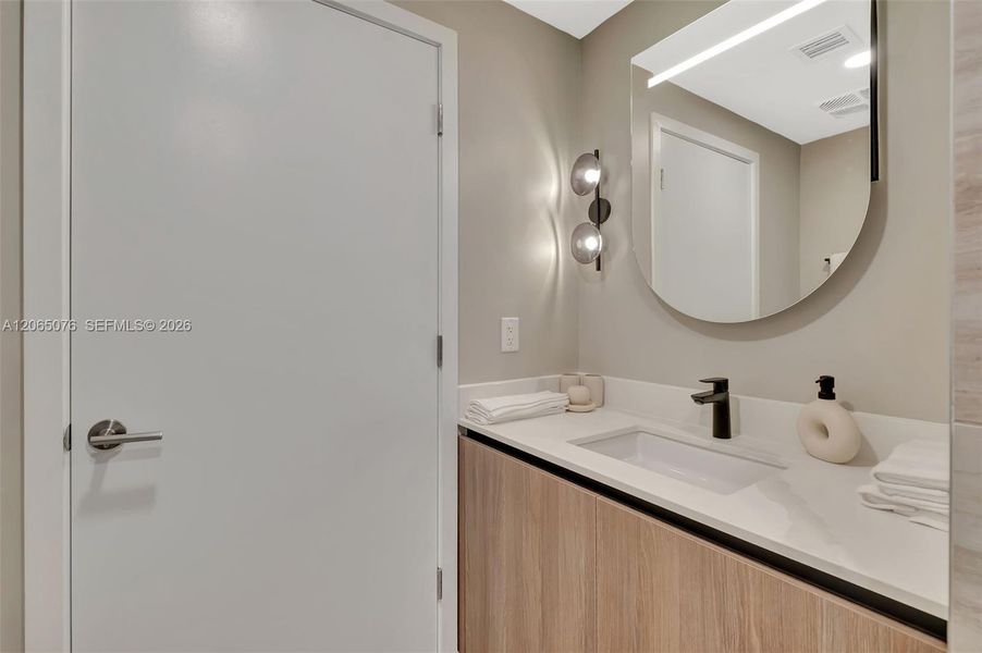 Furnished interior view inside a new home in 72 Park, Miami Beach (Image 9).