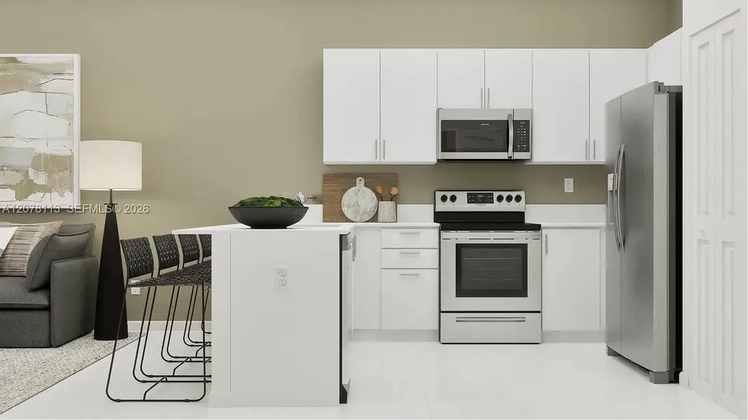 Furnished interior view inside a new home in Breezewood, Miami (Image 12).