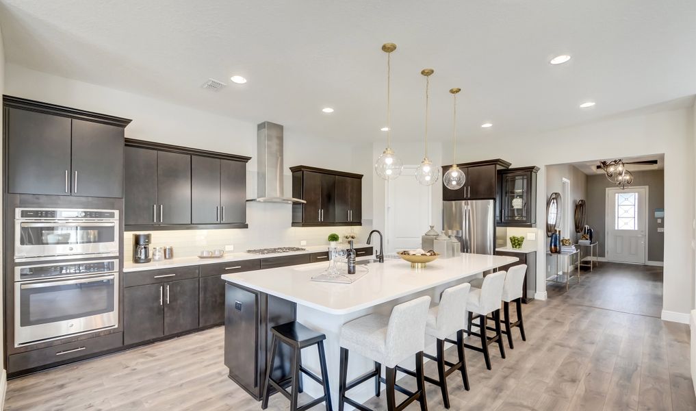 Kitchen with ample cabinet space