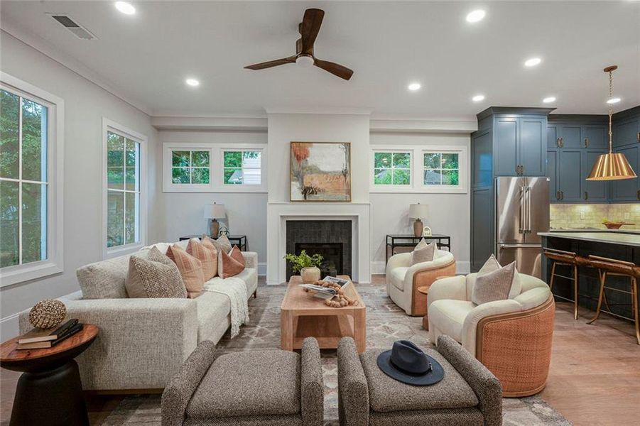 Furnished interior view inside a new home in , Atlanta (Image 38).
