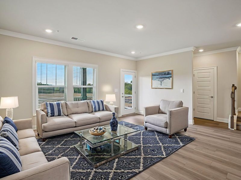 The Leighton floorplan with the Upscale Rustic Linen interior package.