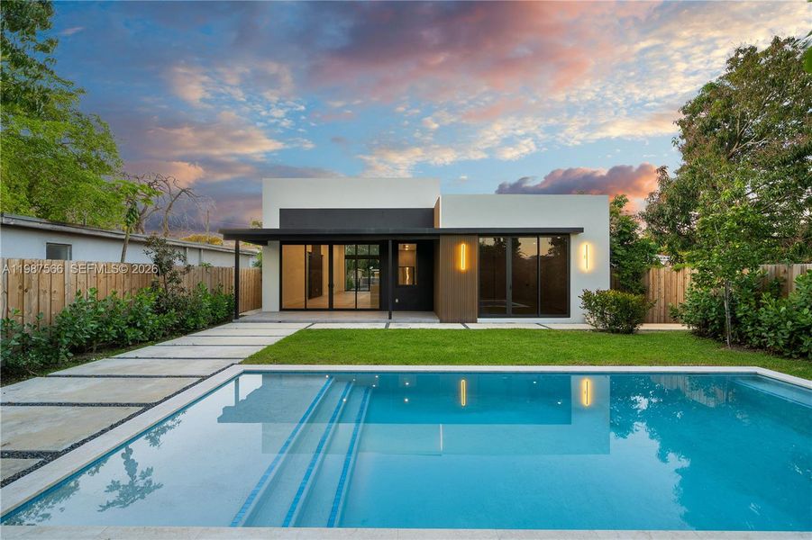 Exterior details and patio area of a home in , Miami (Image 4).