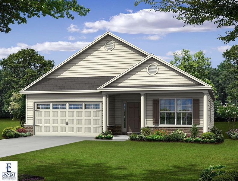 Wassaw C – Front Elevation Rendering Wassaw C – Front Elevation Rendering