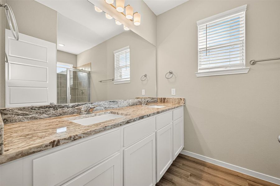 Furnished interior view inside a new home in Sunterra, Katy (Image 8). Furnished interior view inside a new home in Sunterra, Katy (Image 8).