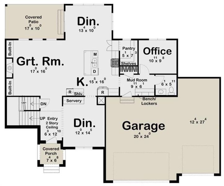 2D floor plan layout of this home in , Marietta, GA (Image 4).