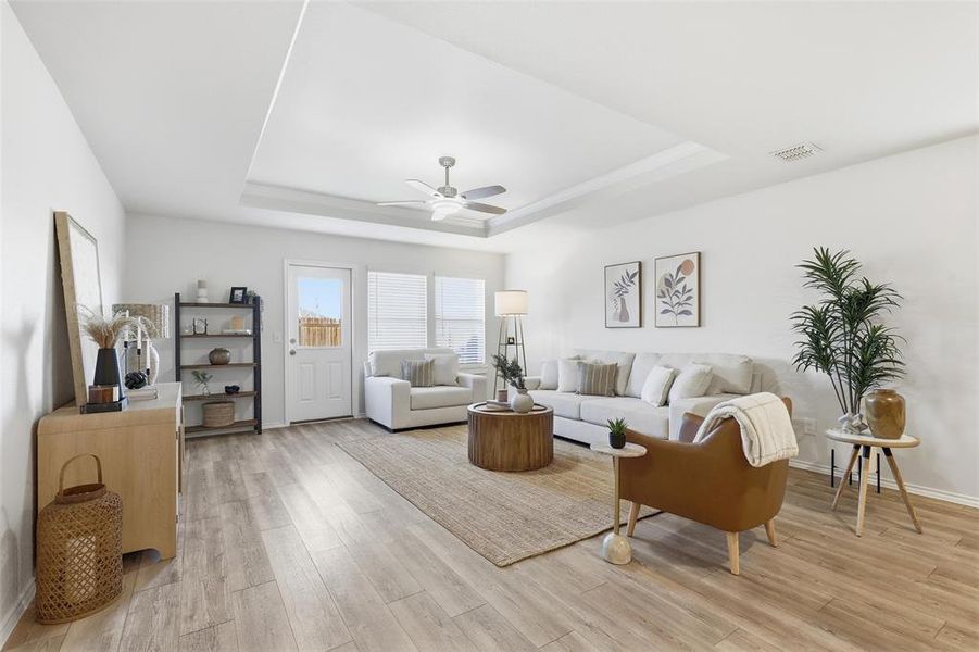 Furnished interior view inside a new home in Newberry Point, Fort Worth (Image 9).