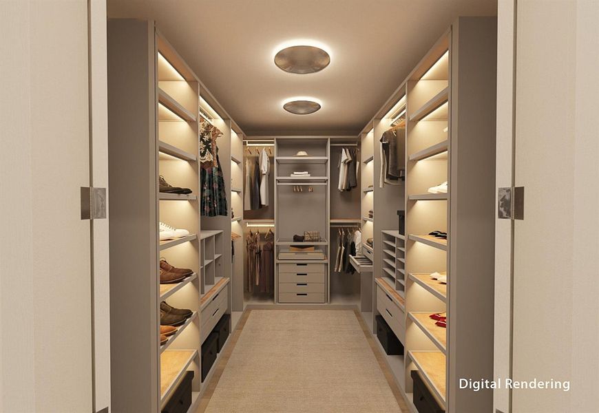 Primary Closet Rendering Primary Closet Rendering